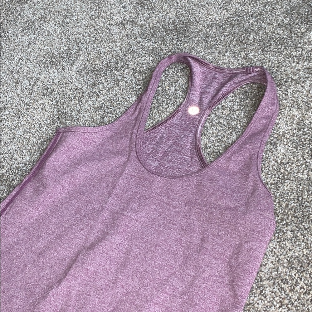 lululemon athletica mauve/pink racerback tank top